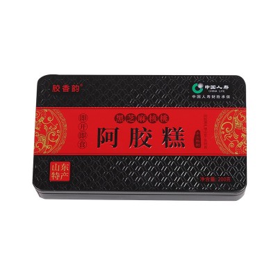 东阿县阿胶糕 铁盒500克 200克黑芝麻核桃阿胶糕 阿胶糕厂家直1盒