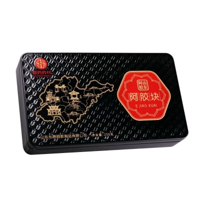 山东阿胶纯黑驴皮阿胶块【国药药材 】250克/盒1盒图3