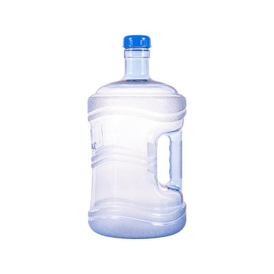 8L透明蓝色户外水桶家庭塑料透明车载旅行矿泉水圆形带提手储水桶2个图4
