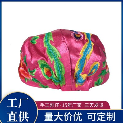 空顶棒球帽绣花帽子春夏半顶鸭舌帽时尚民族风刺绣帽女式棒球帽2顶