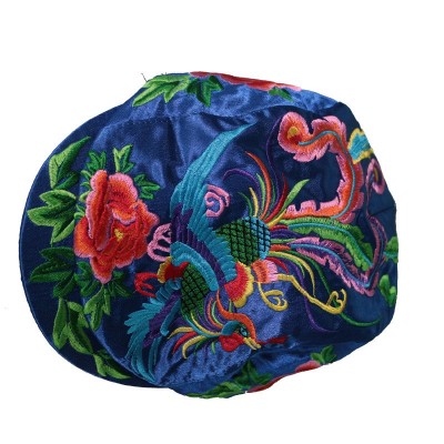 空顶棒球帽绣花帽子春夏半顶鸭舌帽时尚民族风刺绣帽女式棒球帽2顶图3