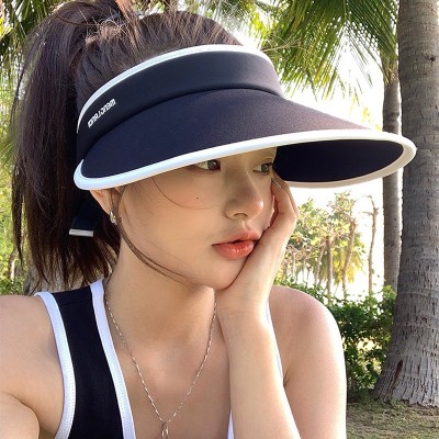 UPF50太阳帽女款防晒大帽檐遮阳帽夏季空顶夏凉帽子防紫外线遮脸1顶