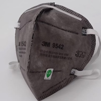 3M 9541V 9542V一次性活性炭口罩装修防雾霾二手烟防异味KN95口罩3盒图2