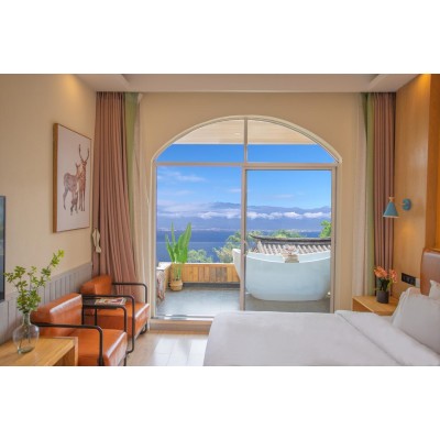 观海屋正面海景阳台标间图3