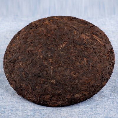 批发地摊茶普洱茶 云南 熟茶357克 陈年 老普洱 勐海干仓七子饼5个图2