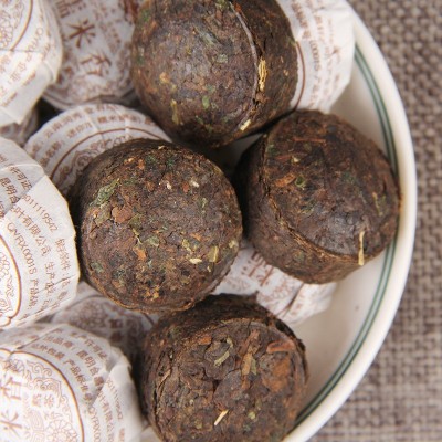 批发 云南勐海普洱茶 熟茶 木止 糯米香沱 迷你小沱糯香茶1斤