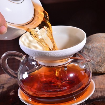 云南茶叶 普洱茶熟茶 糯米香 茶化石 碎银子 500克 散茶 厂家批发1斤图2