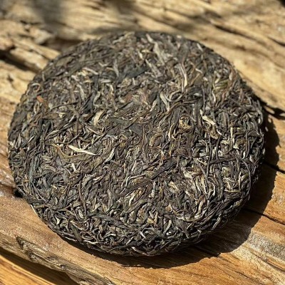 云南茶叶 普洱茶饼 生茶 饼茶 景迈茶 357克七子饼 手工压制 批发1饼图2