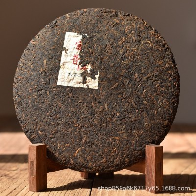 云南茶叶 普洱茶饼 熟茶 勐海陈料宫廷 普洱茶熟茶 七子饼茶 批发1饼图3