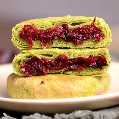 玫瑰鲜花饼云南特产鲜花饼传统糕点地方特产玫瑰花饼零食 点心批发50个图4