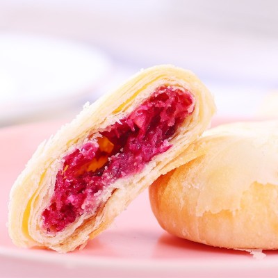麦万和玫瑰鲜花饼云南特产礼盒装300克小吃糕点点心零食品批发10盒图2