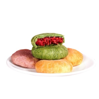 滇二娃鲜花饼50g云南玫瑰花饼早餐面包散装小吃休闲零食糕点批发100个图5