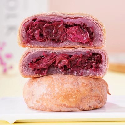 云南特产美食玫瑰鲜花饼东巴客年货大礼包玫瑰花饼糕点早餐一件代2件图4