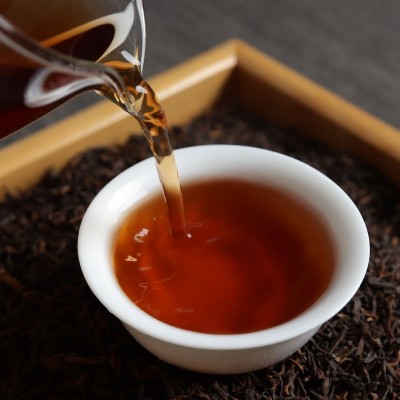 2012年宫廷散料普洱茶熟茶陈香普洱熟普润滑回甜云南普洱茶叶批发1斤图4