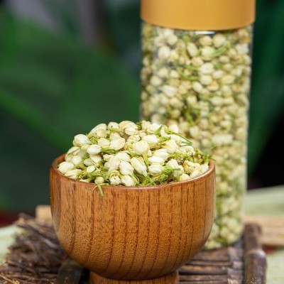 新货茉莉花干散装罐装茉莉花干花茶泡水40克罐装代发批发零售现货1罐图2