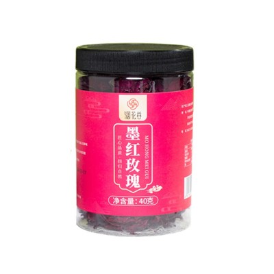 云南墨红玫瑰重瓣红玫瑰可食用玫瑰花茶工厂贴牌定制批发厂家直发2罐图5