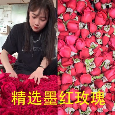 整箱头茬墨红玫瑰食用花果茶冻干花茶云南茶叶产地整件2件