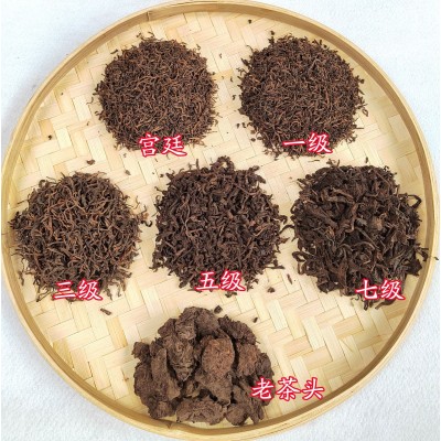 普洱熟散茶宫廷普洱熟茶金芽普洱茶散装特级熟普云南普洱级别茶叶图2