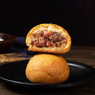 月饼厂家云南滇式月饼宣威火腿饼经典土特产老式云腿糕点批发直销10个图3