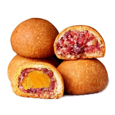 云南月饼独立包装云腿酥蛋黄月饼滇式云腿小饼散装休闲零食火腿饼10枚图5