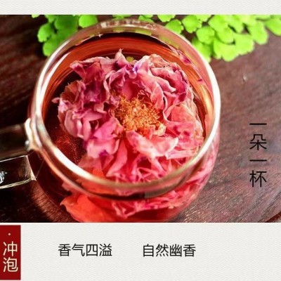 云南墨红玫瑰花冠茶 冻干烤干墨红玫瑰花茶礼盒装 无硫玫瑰花茶 2罐图5