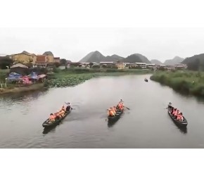 航拍云南丘北县普者黑风景区，又一个桂林山水，太美了