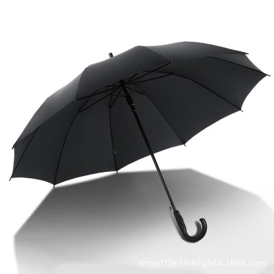 天堂伞弯柄雨伞长，碰击布自动商务伞双人加大晴雨两用伞定1个图4