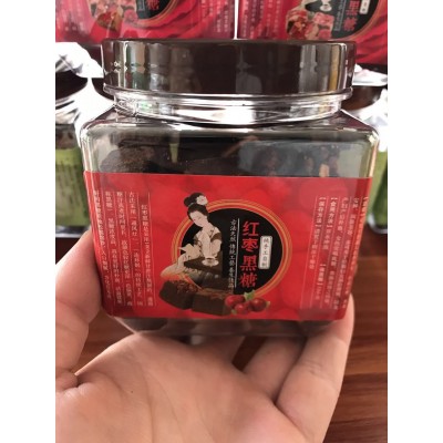 云南手工红糖 黑糖 玫瑰大枣生姜桂花方块黑糖罐装300克一件代发 2罐图4