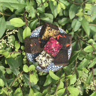 云南手工黑糖块 黑糖玫瑰姜茶桂花古法老红糖块500g罐装1斤装批发 2瓶图5