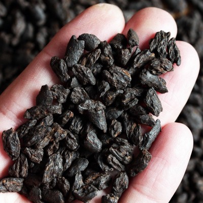 糯米香 茶化石普洱熟茶云南糯香普洱茶熟普老茶头茶叶批发碎银子2斤图2