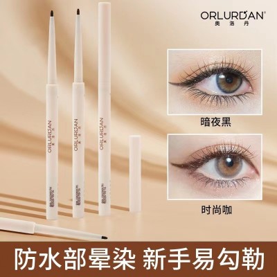 奥洛丹丝柔持妆眼线胶笔笔芯柔软防水不晕妆不脱防水防汗眼线胶笔3支