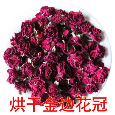 云南金边玫瑰花冠烘干冻干玫瑰花茶另大量批发花草茶产 地现货直供1斤图5