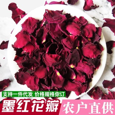 墨红玫瑰花瓣 干玫瑰花瓣食用干花泡澡另大量批发花草茶 产地直供2斤