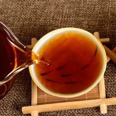 批发云南普洱茶 老班章古树普洱茶357g普洱熟茶七子饼茶金芽熟茶1斤图2
