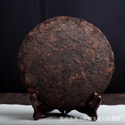 普洱茶叶批发08老班章三爬熟七子饼茶熟饼勐海特价大量批发1饼图3