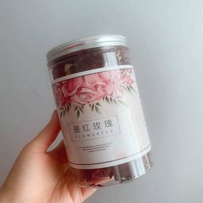 墨红玫瑰 玫瑰花茶 食用花茶云南滇红玫瑰金边花冠花瓣花粉冻干1件图4