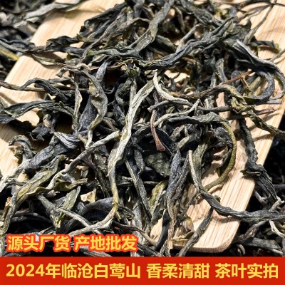 云南普洱茶生茶散茶批发大叶种晒青茶 白莺山普洱散装茶叶500克1斤