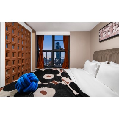 氛围美式Loft·180°高空城景套房（电动晾衣架+戴森吹风机+冰箱+洗衣机）图4
