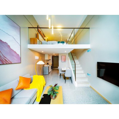 云居LOFT西山滇池景观豪华榻榻米大床房（空调+洗衣机+冰箱+电动晾衣架+液晶电视+榻榻米茶具）图1
