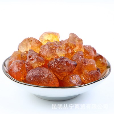 云南产地批发 人工修剪桃胶 挑选桃花泪 机磨珍珠胶琥珀胶2斤图5