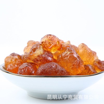 云南产地批发 人工修剪桃胶 挑选桃花泪 机磨珍珠胶琥珀胶2斤图4