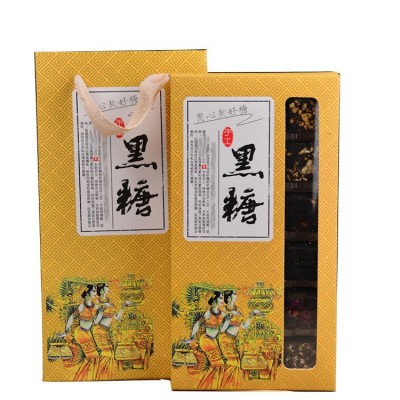 云南特产黑糖 老姜玫瑰枸杞红枣茉莉 甘蔗18颗黑糖礼盒装批发5盒图5