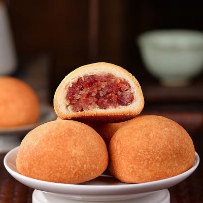 云南云腿月饼宣威火腿月饼中秋礼盒月饼滇式火腿蛋黄月饼云腿小饼1份