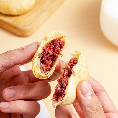 塞上烟雨鲜花饼云南特产玫瑰鲜花饼礼盒装传统小吃 厂家批发 包邮3盒