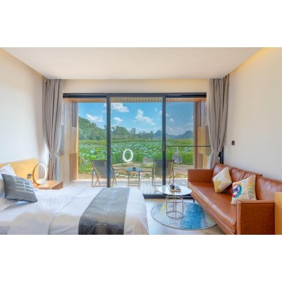 180°全景大阳台|直面阅览湖光山色美景|雅致精品双床房图3