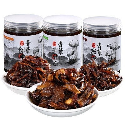 鸡枞菌牛肝菌松茸菌云南特产油炸鸡枞菌罐头即食下饭菜拌面菌子酱1个图4