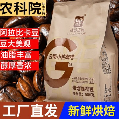 农科院云南小粒咖啡豆阿拉比卡意式新鲜烘焙现磨手冲黑咖啡豆批发1件图4