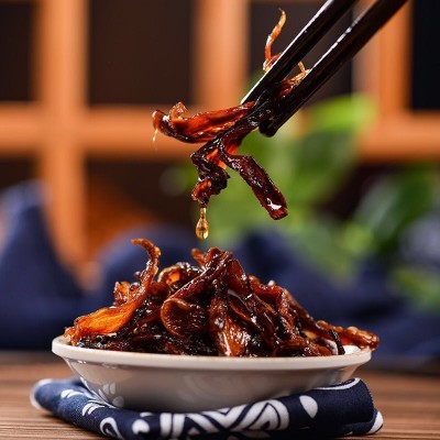 云南特产即食油鸡枞菌 牛肝菌松茸菌辣味休闲小吃500g罐装批发2个图3