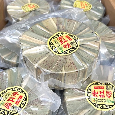 云南叶子红糖纯手工正宗纯正甘蔗原味大块食用老红糖独立包 装500g5个图2
