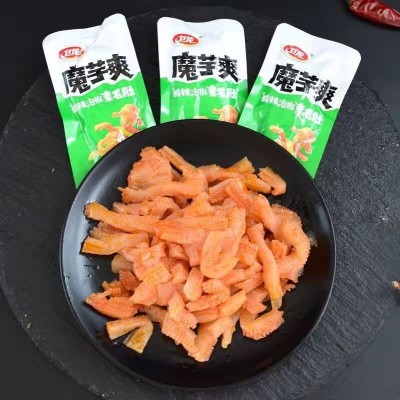 卫龙魔芋爽15克素毛肚整箱香辣麻辣魔芋丝零食小吃素肉辣条批发5盒图4